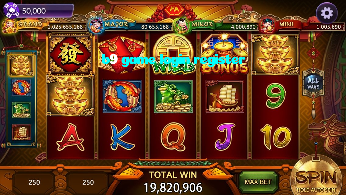 b9 game login register casino presented on mobile device in Pakistan with slots and live games